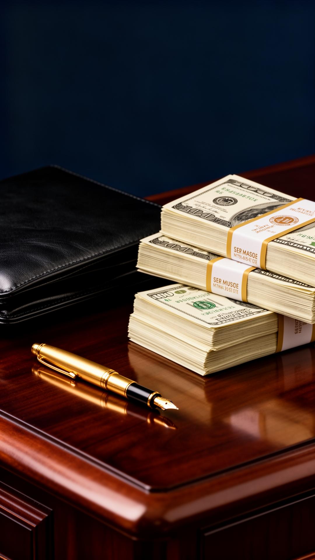 Wire transfer confirmation on a laptop